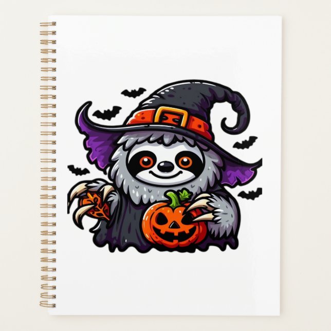 Scary Halloween Sloth Witch Hat Costume Spooky Sea (Devant)