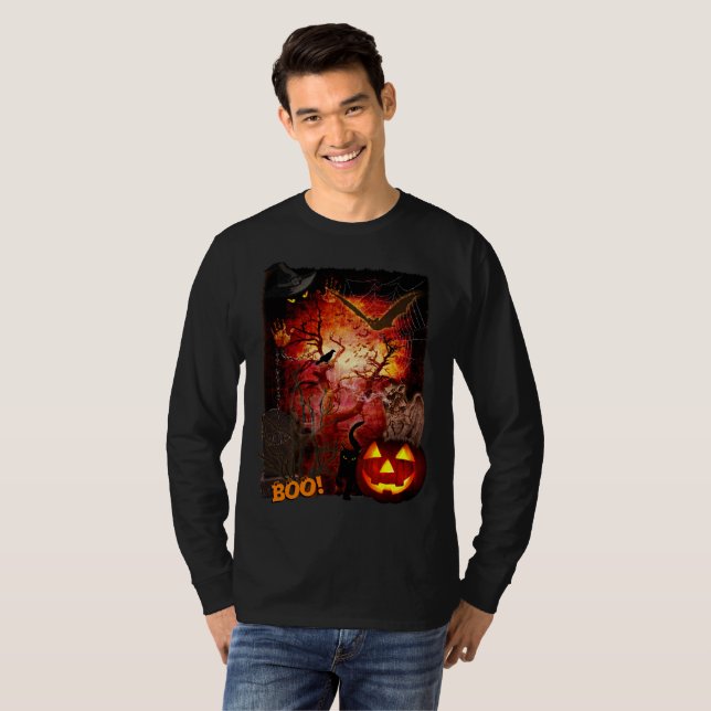 Scary Halloween  T-Shirt (Vorne ganz)