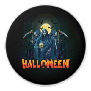 Scary Skeleton Night Halloween, mein Halloween Moo Keramikknauf