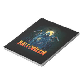Scary Skeleton Night Halloween, mein Halloween Moo Notizblock
