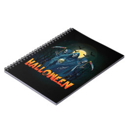 Scary Skeleton Night Halloween, mein Halloween Moo Notizblock