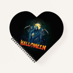 Scary Skeleton Night Halloween, mein Halloween Moo Notizbuch