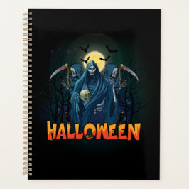Scary Skeleton Night Halloween, mein Halloween Moo Planer