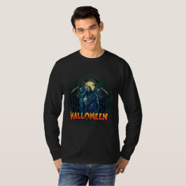 Scary Skeleton Night Halloween, mein Halloween Moo T-Shirt