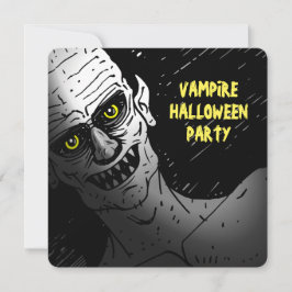 Scary Vampire Halloween Party Invitation