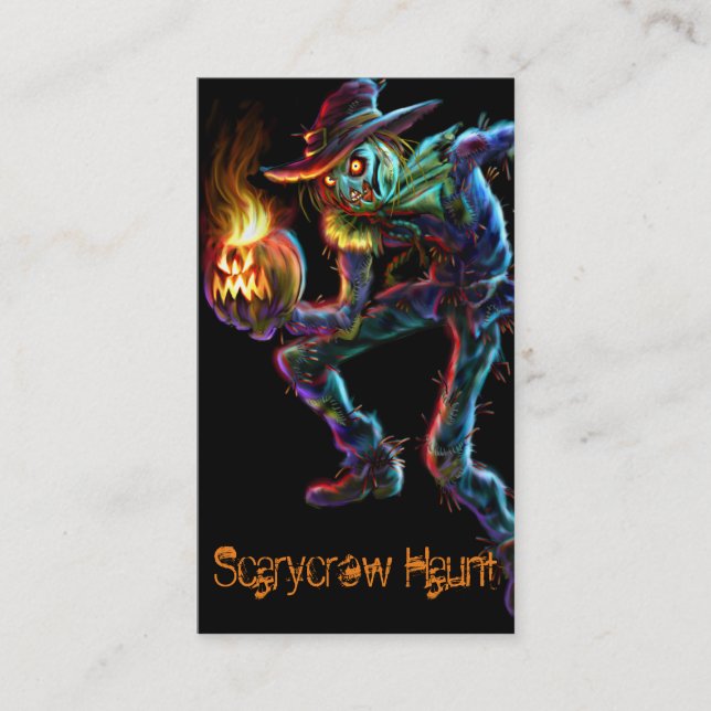 Scarycrow Vogelscheuche-Visitenkarte Visitenkarte (Vorderseite)