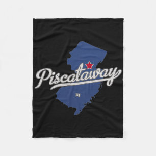 Scataway New Jersey Nj Karte Fleecedecke