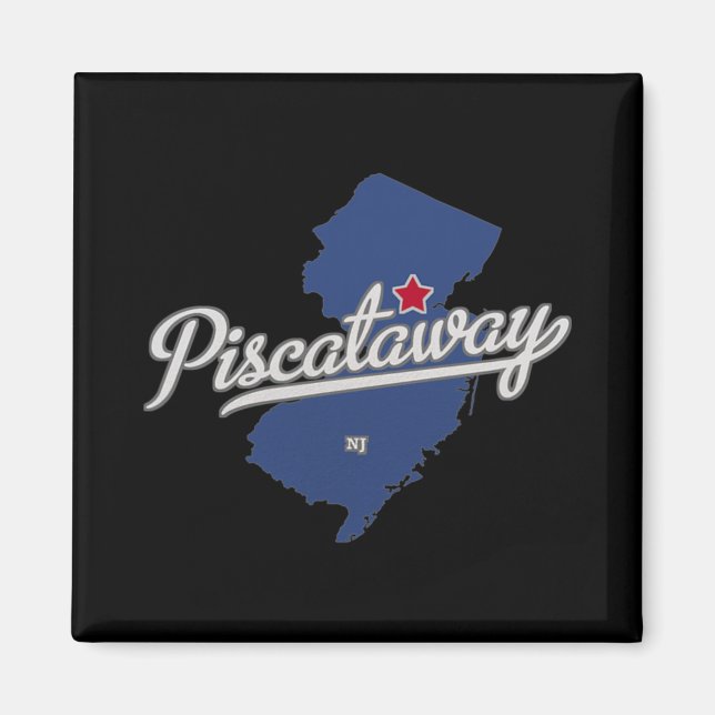 Scataway New Jersey Nj Map  Magnet (Vorne)