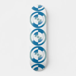 Scateboard mit gepolsterten Abstrakten Kreisen Skateboard