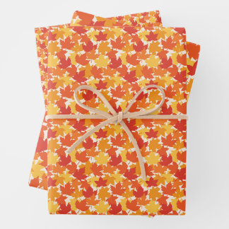 Scated Herbstleaves Geschenkpapier Set