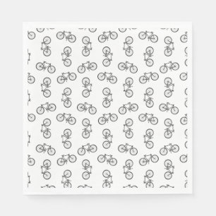 Scatter Bicycles Print Muster CUSTOM BG FARBE Serviette