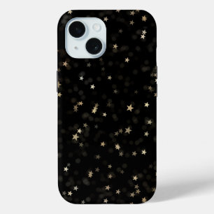 Scatter Gold Stars auf schwarz Case-Mate iPhone Hülle