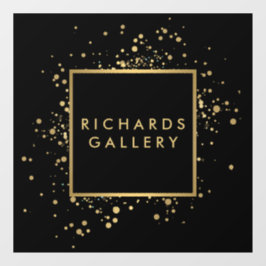 Scatter Imitate Gold Confetti Black Fensteraufkleber