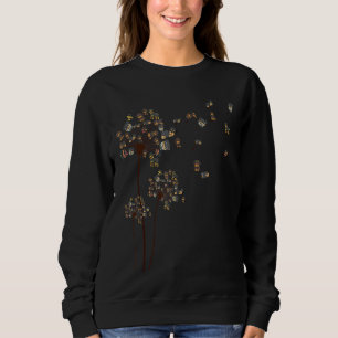 Scatter Liebe Rottweiler Dandelion Dog Mama Mother Sweatshirt