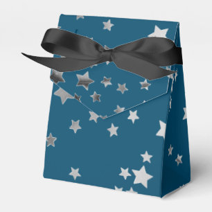 Scatter Stars on Blue Geschenkschachtel