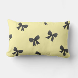 Scattered Bow Pattern Throw Pillow –Minimal design Lendenkissen