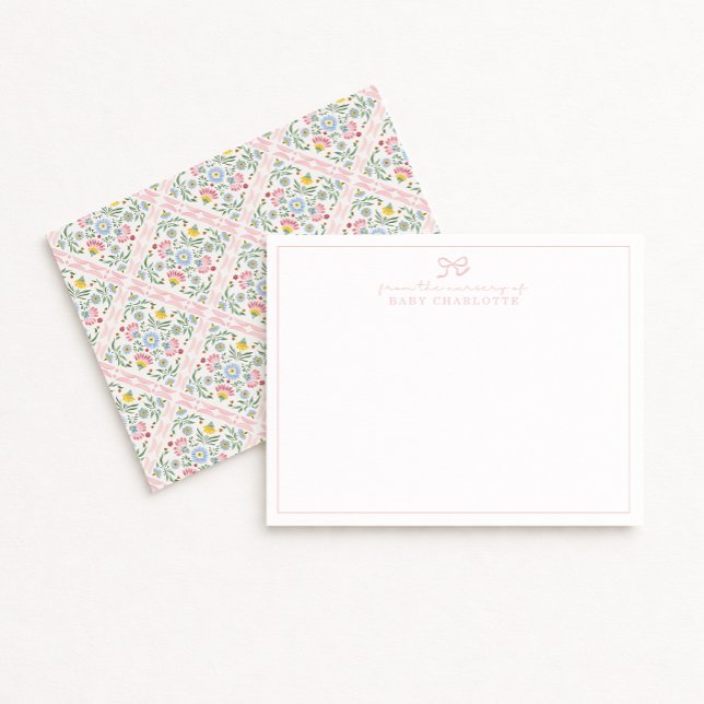 Scattered Meadow Folk Nursery Note Card Einladung (Von Creator hochgeladen)