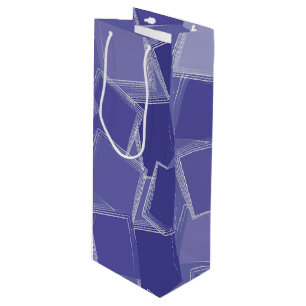 Scattered purple shades geschenktüte für weinflaschen