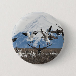Scattering Geese Button