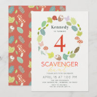 Scavenger Hunt Naturlehrpfad Roter Geburtstag