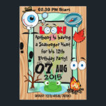 Scavenger Hunt Themed Kids Party Einladung<br><div class="desc">Scavenger jagen themed Party Einladung bereit,  um personalisiert zu sein,  um Ihre Veranstaltung Details.</div>