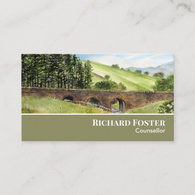 Scawgill Bridge Lake District England Visitenkarte (Vorderseite)