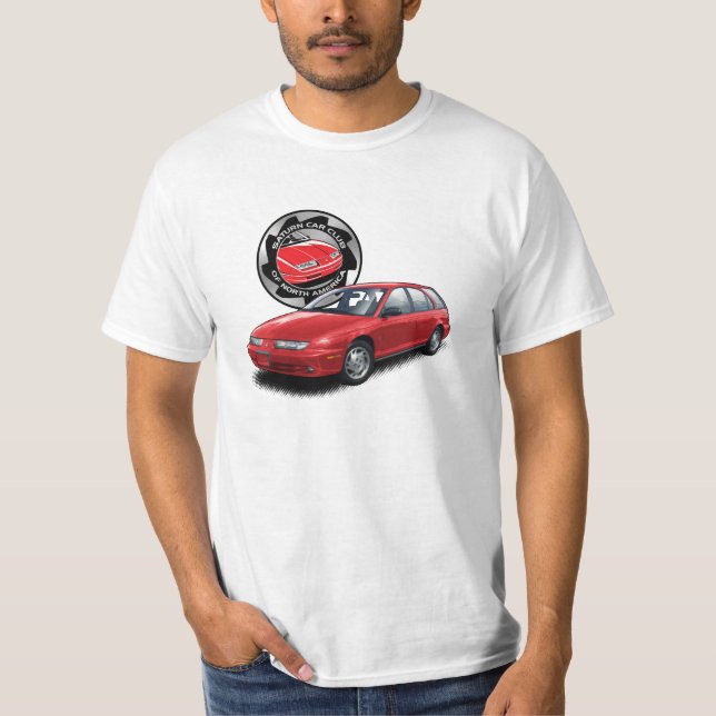 SCCNA heißer roter Saturn Lastwagen-T - Shirt GENs (Vorderseite)