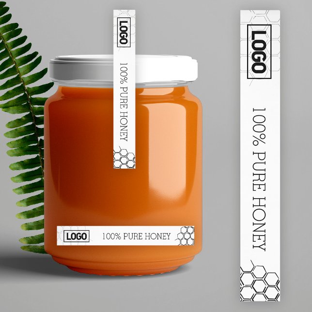 Sceau à tamper-Proof Étiquette du logo de miel min (Créateur téléchargé)
