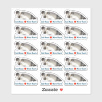 Sceau anné - Sticker à coeur chaud à nez froid