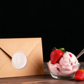 Sceau De Cire Autocollant Fête des mariées de crème glacée récupérée