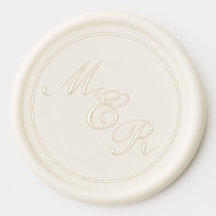 Initiales de calligraphie classique Mariage blanc