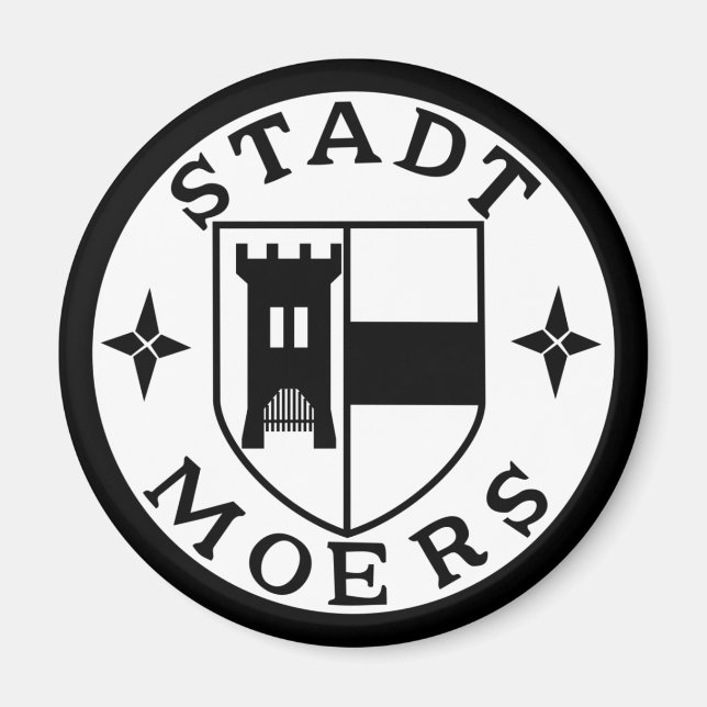 Sceau de la ville de Moers, Allemagne Magnet (Devant)