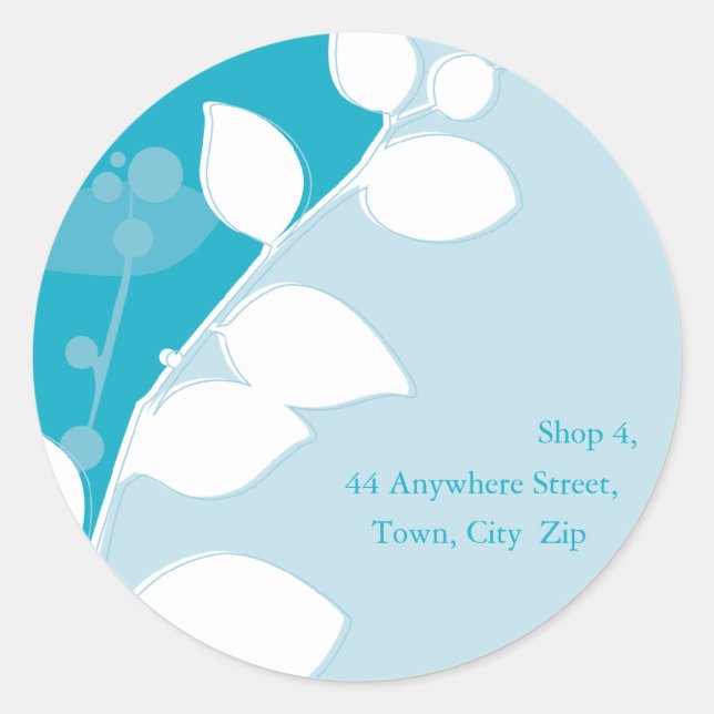 SCEAU DE STICKER :: feuillage de gomme 1 (Devant)