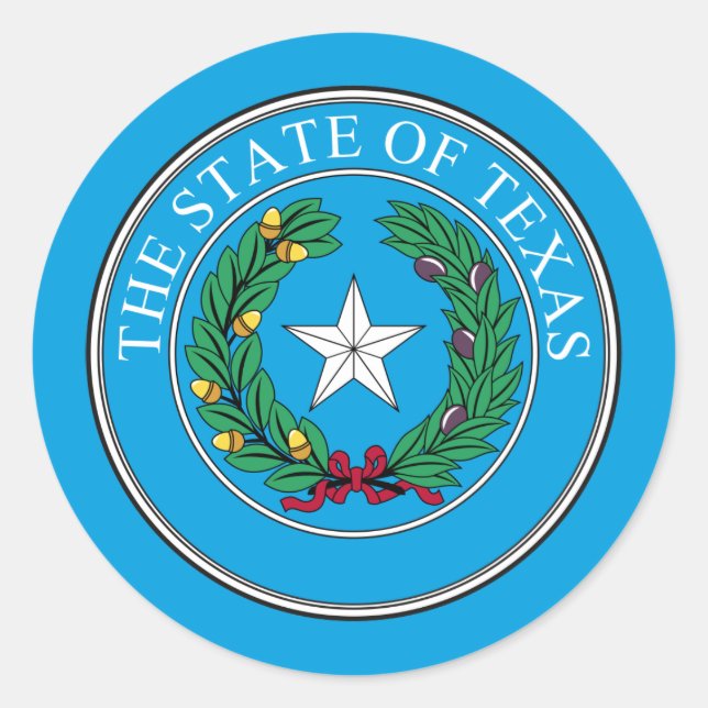 Sceau texan, Sceau du Texas Sticker (Devant)