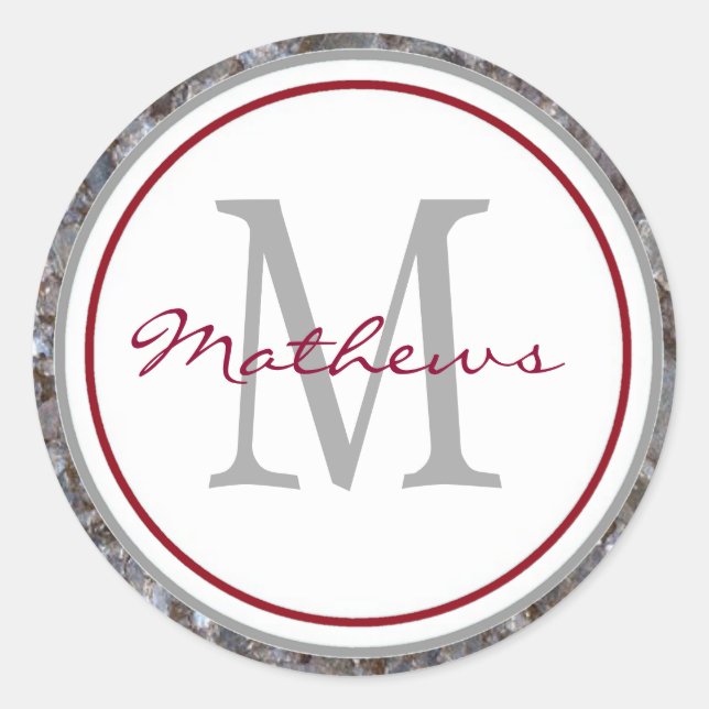 Sceaux et autocollants d'enveloppes Monogrammes cl (Devant)