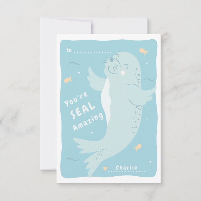 Sceller la carte Valentine de la classe Extraordin (Devant)