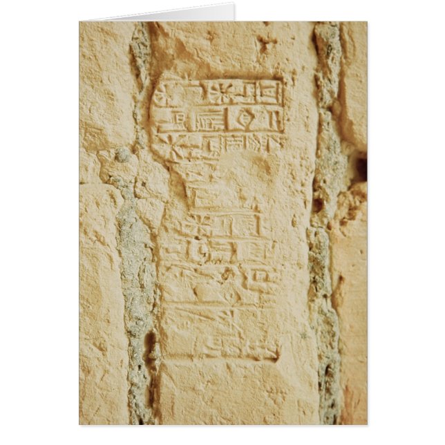 Scénario Cuneiform sur un mur de palais (Devant)