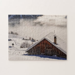 SCENE CABINE DE NEIGE JIGSAW PUZZLE