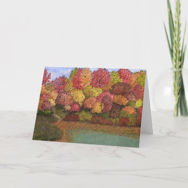 Scène d'automne de carte (Devant)