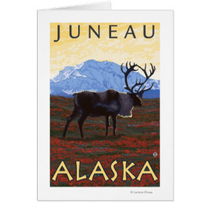Scène de caribou - Juneau, Alaska