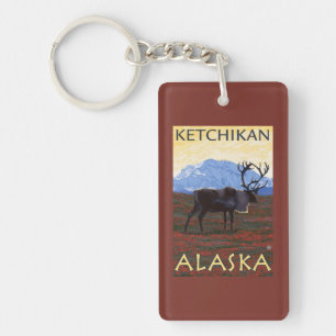 Scène de caribou - Ketchikan, Alaska