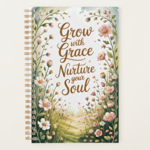 Scène De Chemin De Jardin Croissance Avec Citation