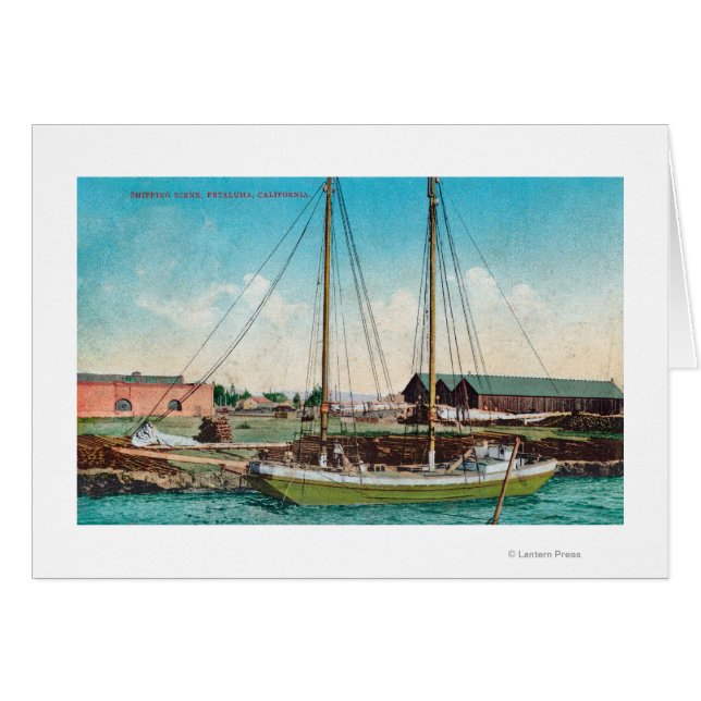 Scène de goélette d'expédition Petaluma, CA (Devant horizontal)