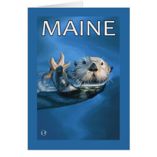 Scène de Loutres de Maine