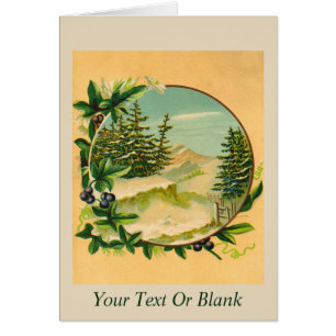 Scène de montagne rustique