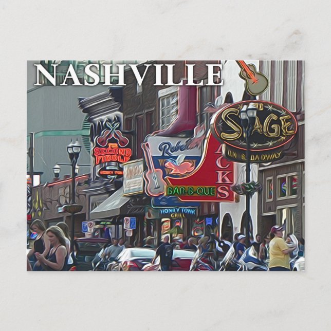 Scène de Nashville _ Carte postale (Devant)