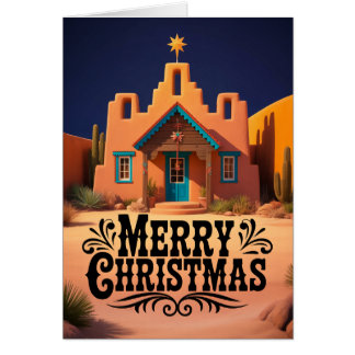 Scène de Noël au sud-ouest, nuit dans le désert