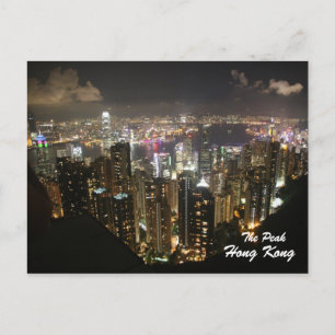 Scène De Nuit À Hong Kong, Le Pic, Carte Postale