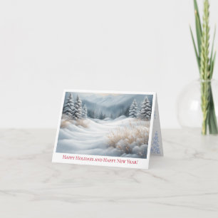 Scène de Paysage Hivernal Merveilleux   Carte de F