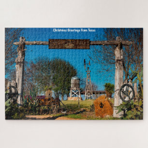 Scène de ranch texan. Puzzle